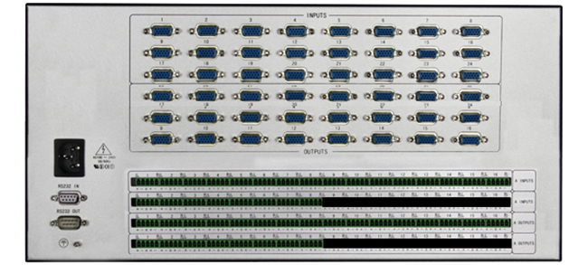 24進(jìn)24出VGA加音頻矩陣