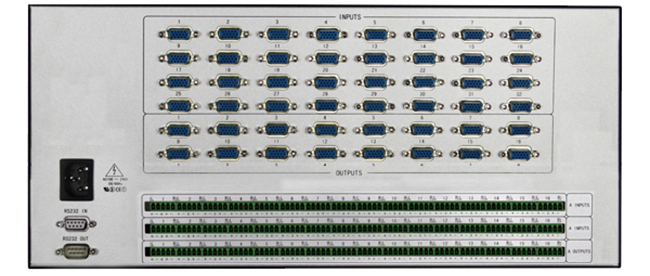 32進(jìn)16出VGA加音頻矩陣