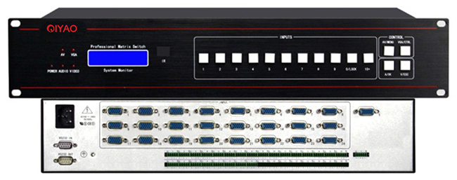 24進(jìn)1出VGA加音頻切換器