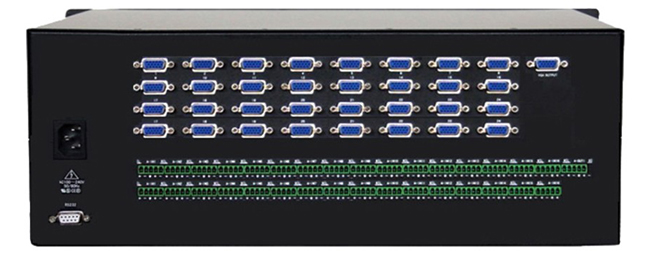 32進(jìn)1出VGA加音頻切換器